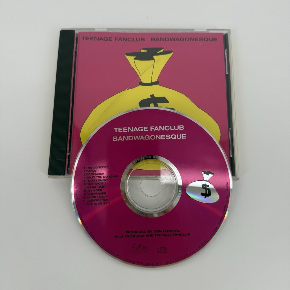 TEENAGE FANCLUB BANDWAGONESQUE CD 1991 DGCD 24461 EXCELLENT/LIKE NEW CONDITION